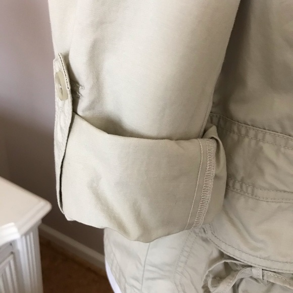 ANN TAYLOR LOFT KHAKI UTILITY CARGO JACKET - Picture 4 of 7